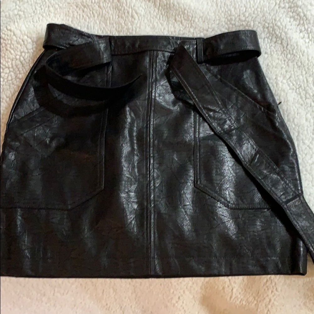 Faux Leather skirt